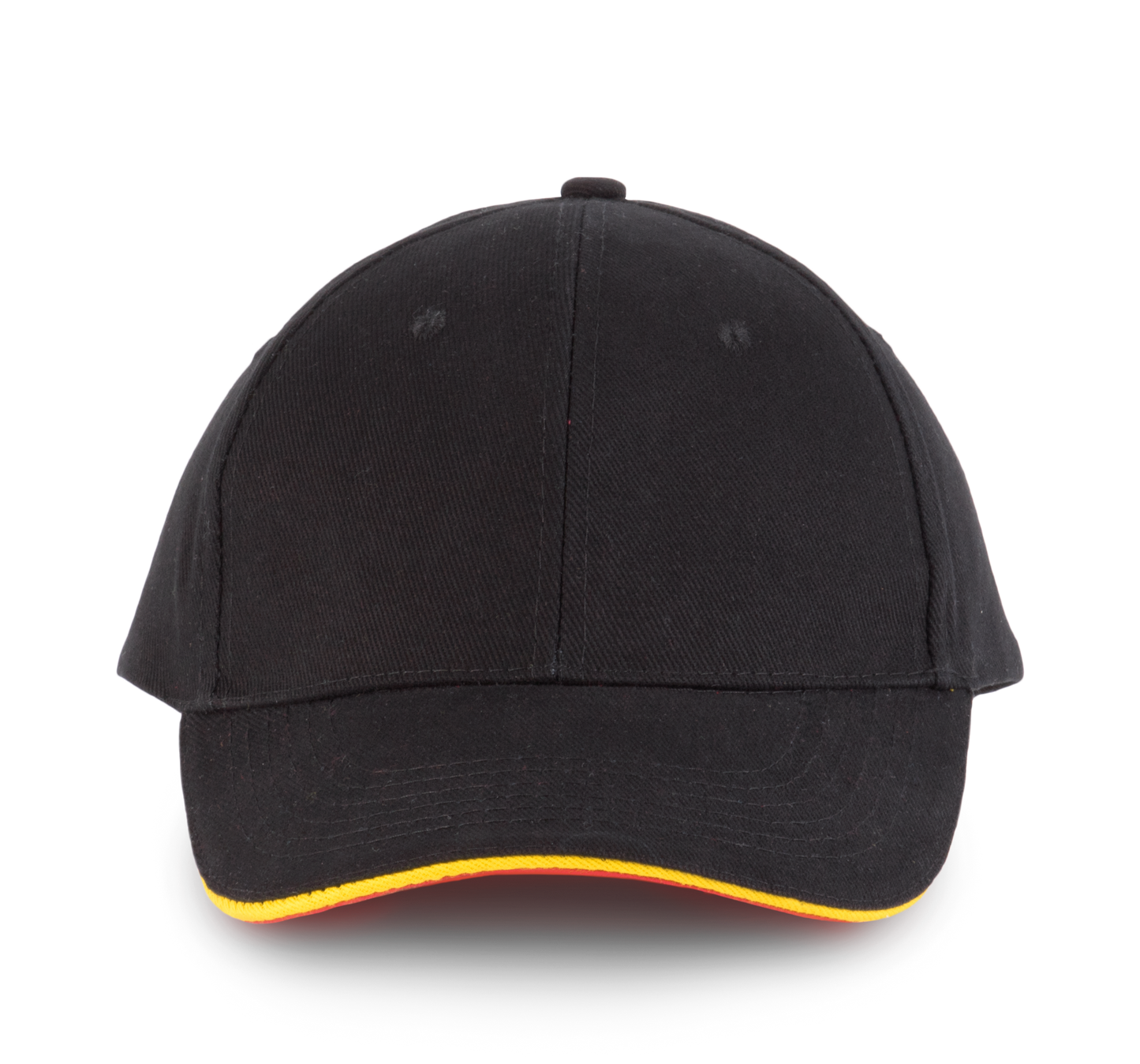 ORLANDO - Gorra 6 paneles - Black / Yellow / Red
