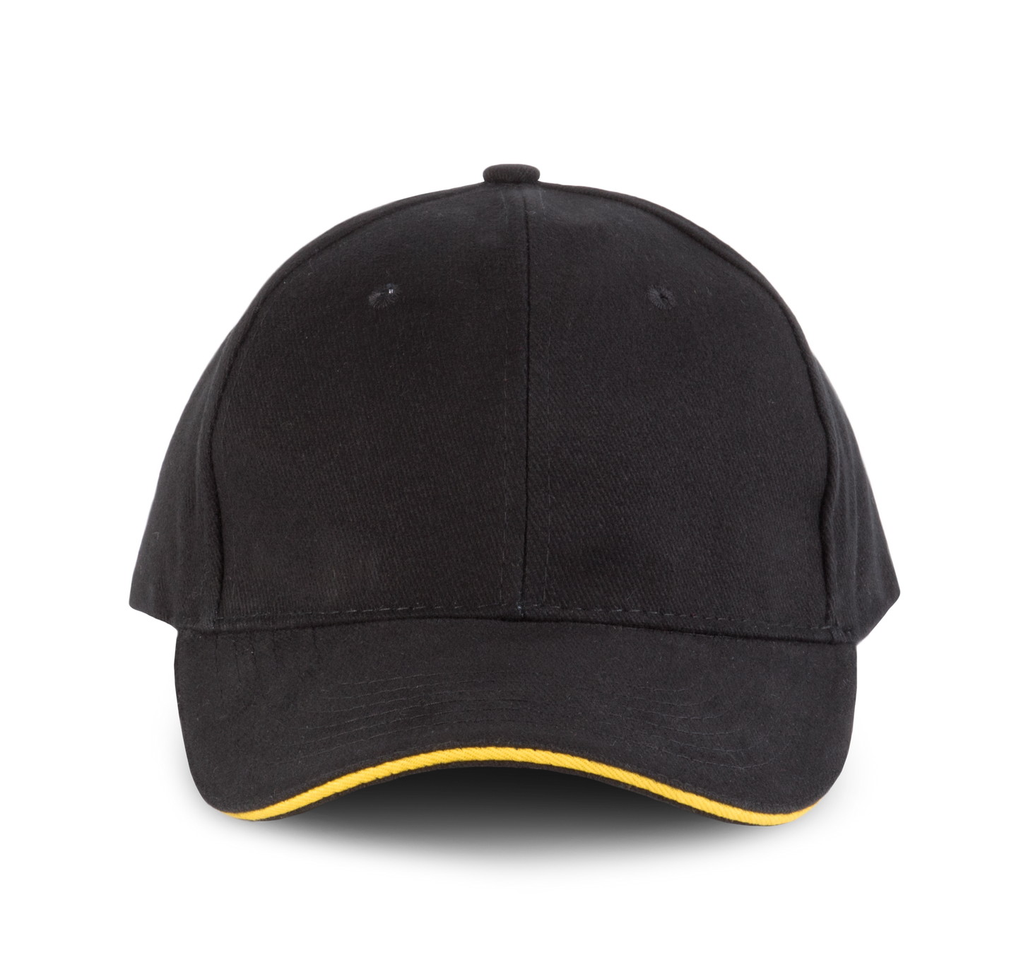 ORLANDO - Gorra 6 paneles - Black / Yellow