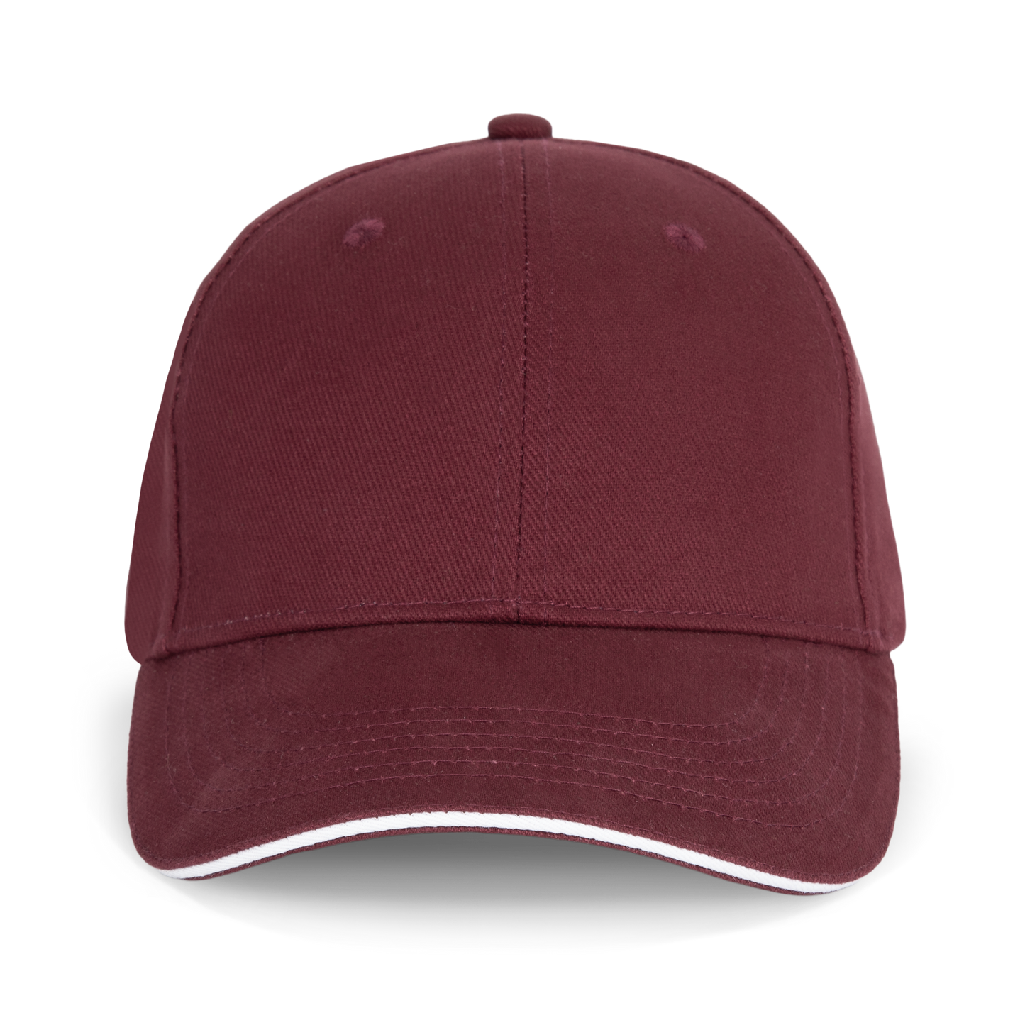 ORLANDO - Gorra 6 paneles - Burgundy / White