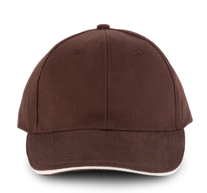 ORLANDO - Gorra 6 paneles - Chocolate / Beige
