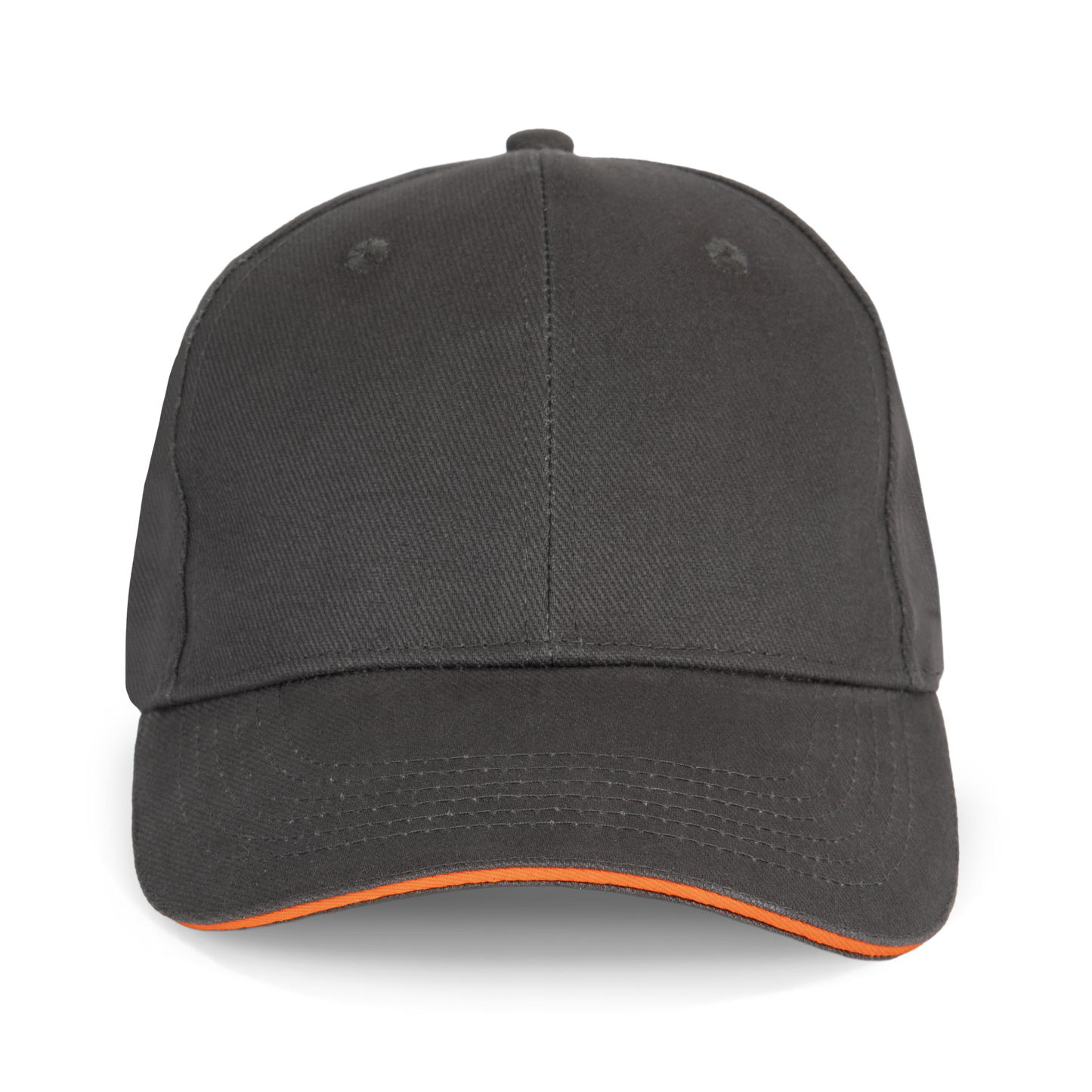 ORLANDO - Gorra 6 paneles - Dark Grey / Orange