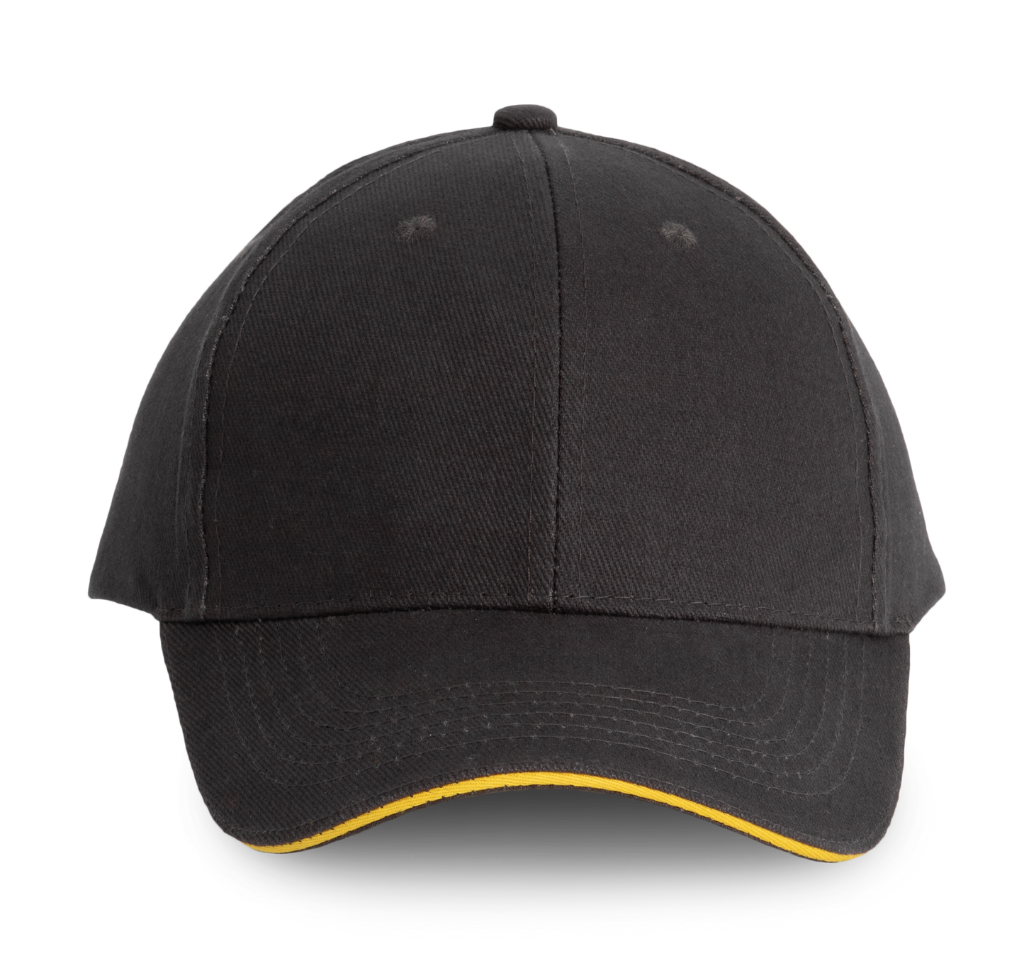 ORLANDO - Gorra 6 paneles - Dark Grey / Yellow