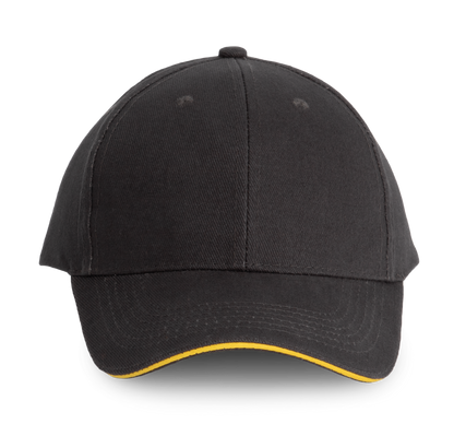 ORLANDO - Gorra 6 paneles - Dark Grey / Yellow