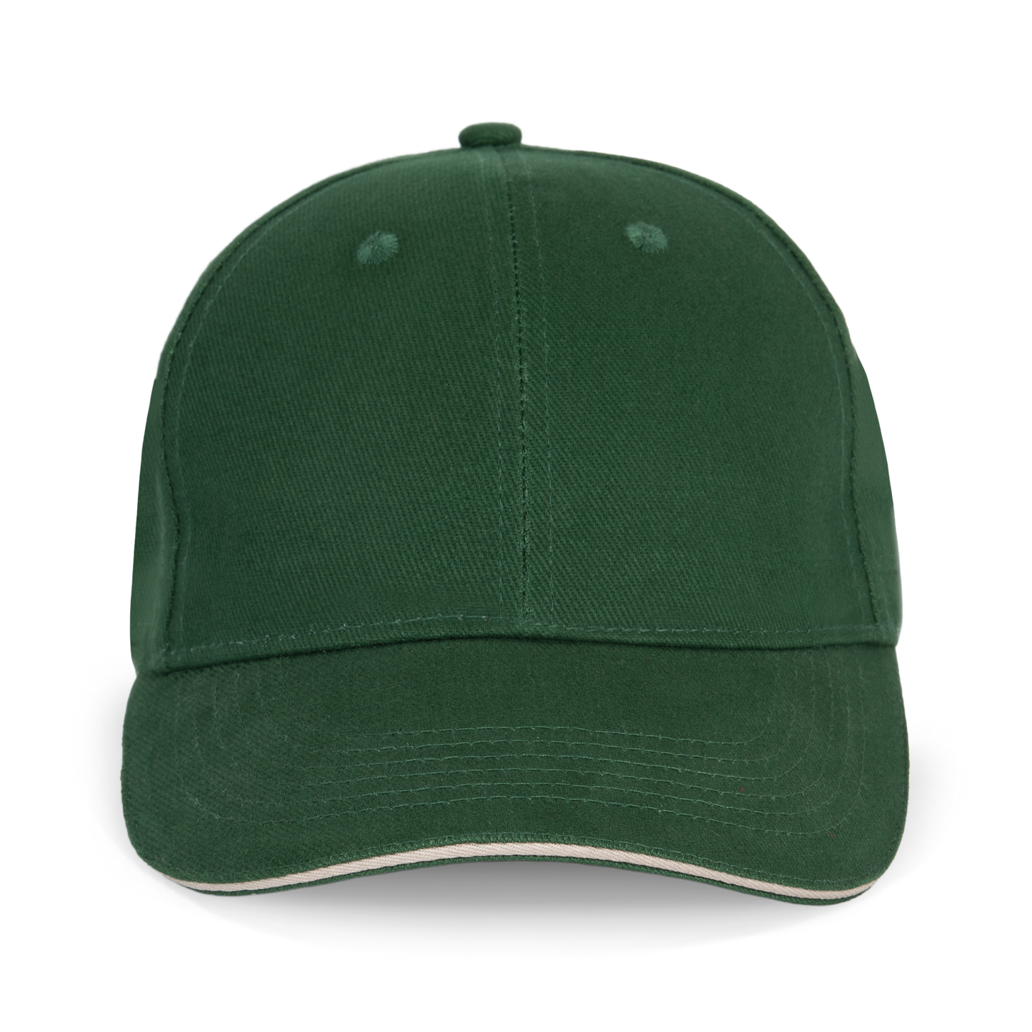 ORLANDO - Gorra 6 paneles - Forest Green / Beige