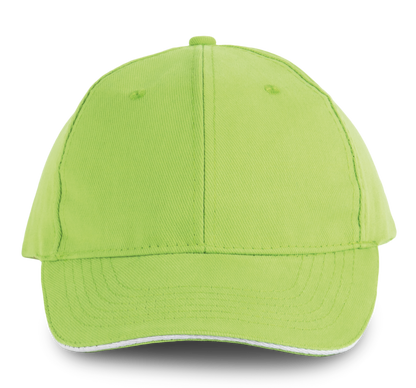 ORLANDO - Gorra 6 paneles - Lime / White