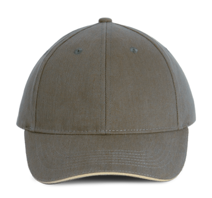 ORLANDO - Gorra 6 paneles - Olive / Beige