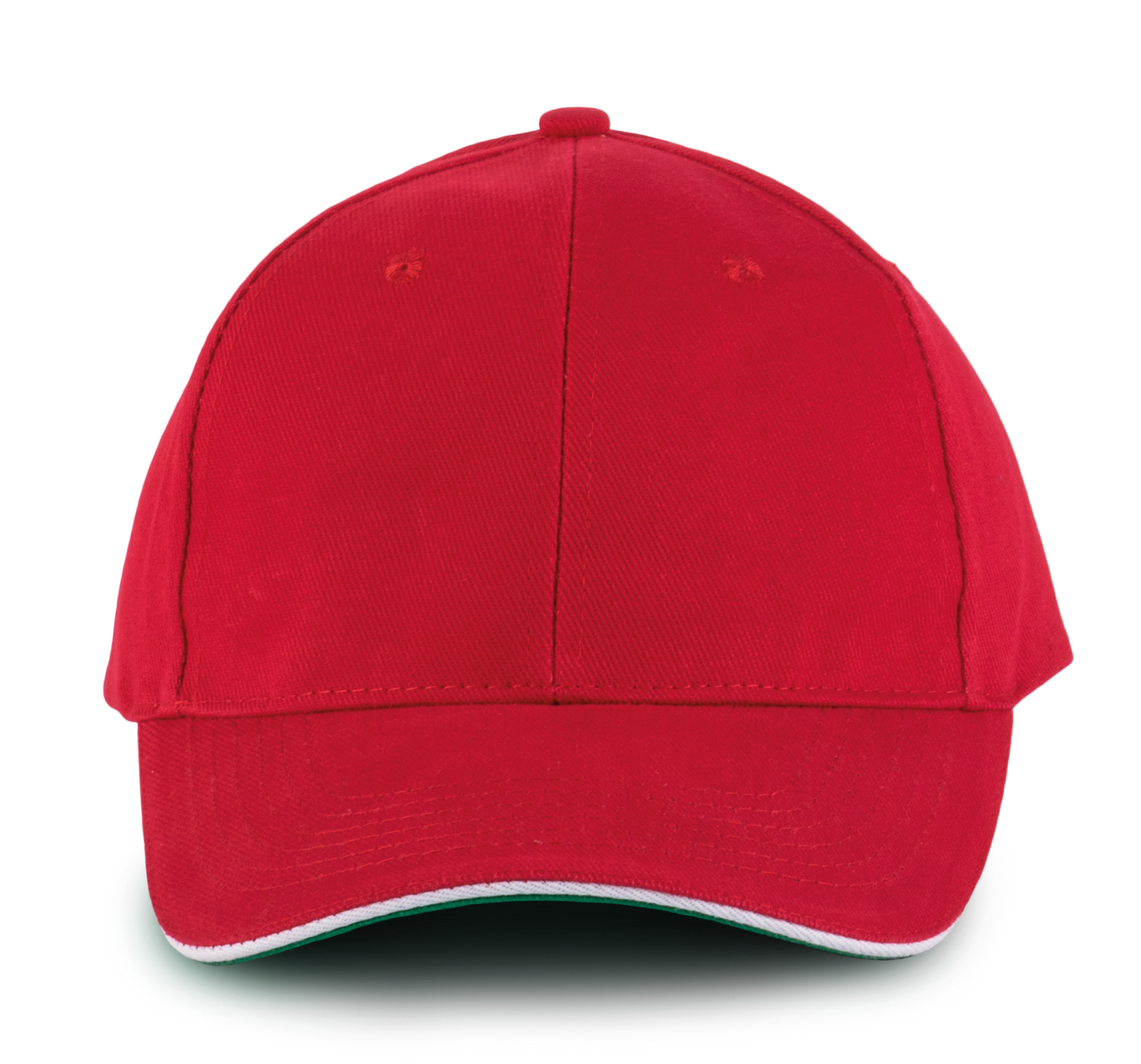 ORLANDO - Gorra 6 paneles - Red / White / Green