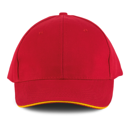 ORLANDO - Gorra 6 paneles - Red / Yellow