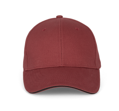 ORLANDO - Gorra 6 paneles - Red Safran / Dark Grey