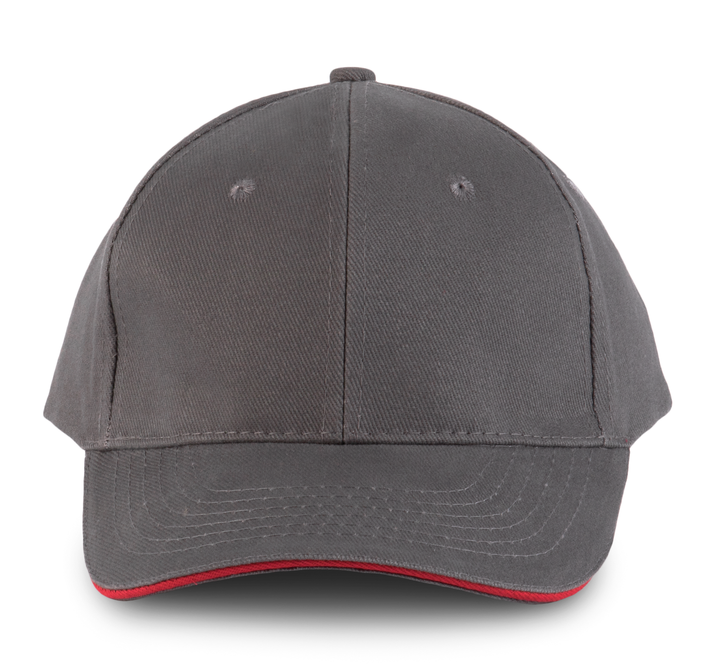 ORLANDO - Gorra 6 paneles - Slate Grey / Red