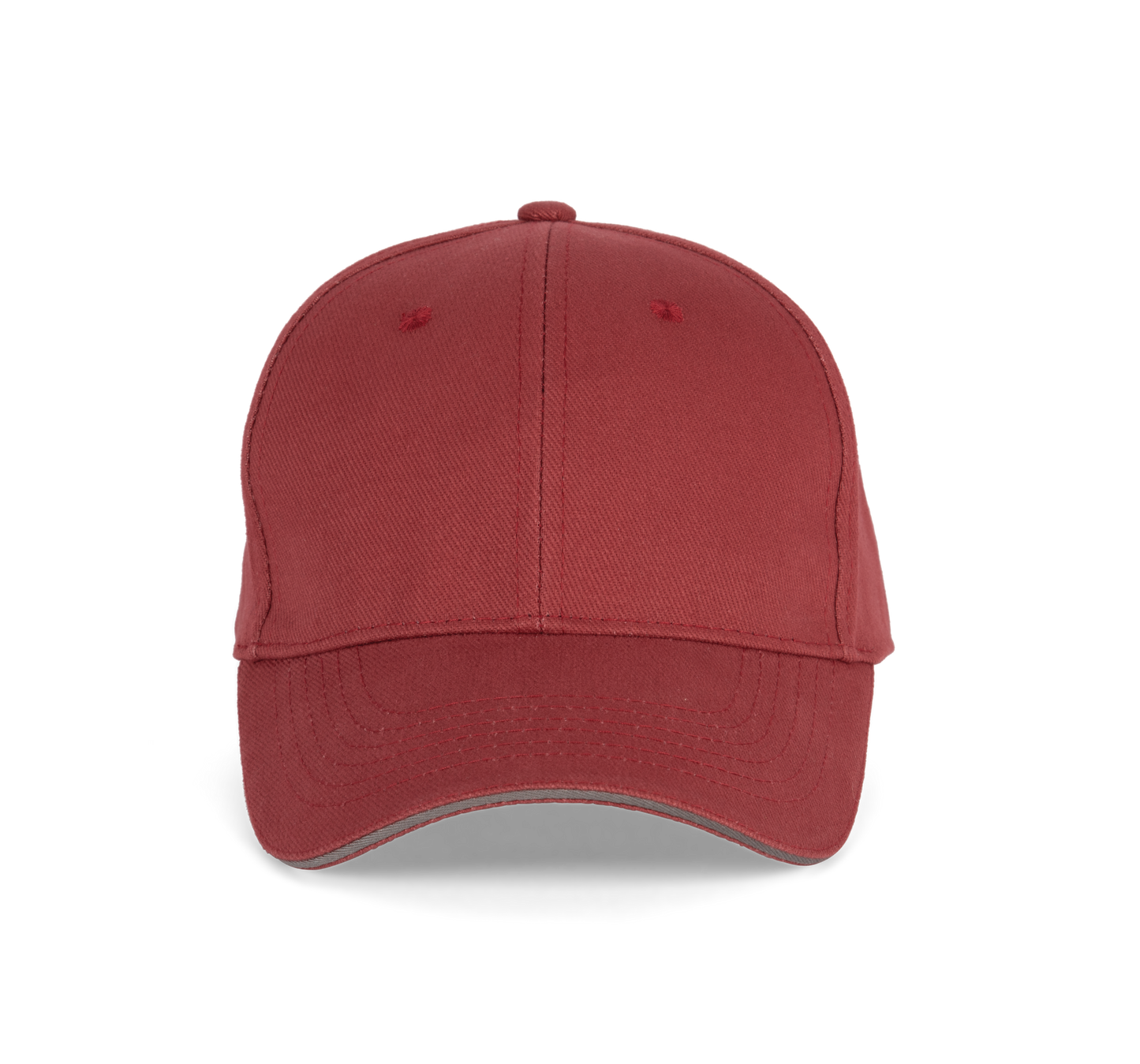 ORLANDO - Gorra 6 paneles - Terracotta Red / Slate Grey