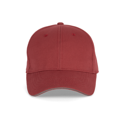 ORLANDO - Gorra 6 paneles - Terracotta Red / Slate Grey