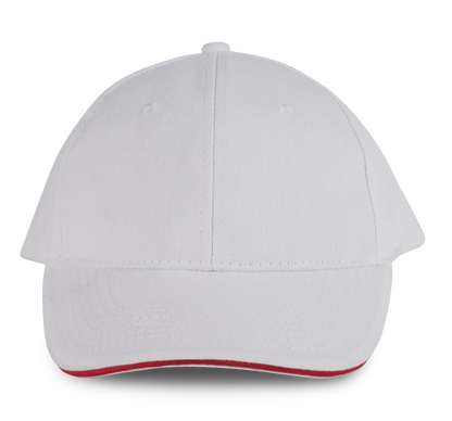 ORLANDO - Gorra 6 paneles - White / Red