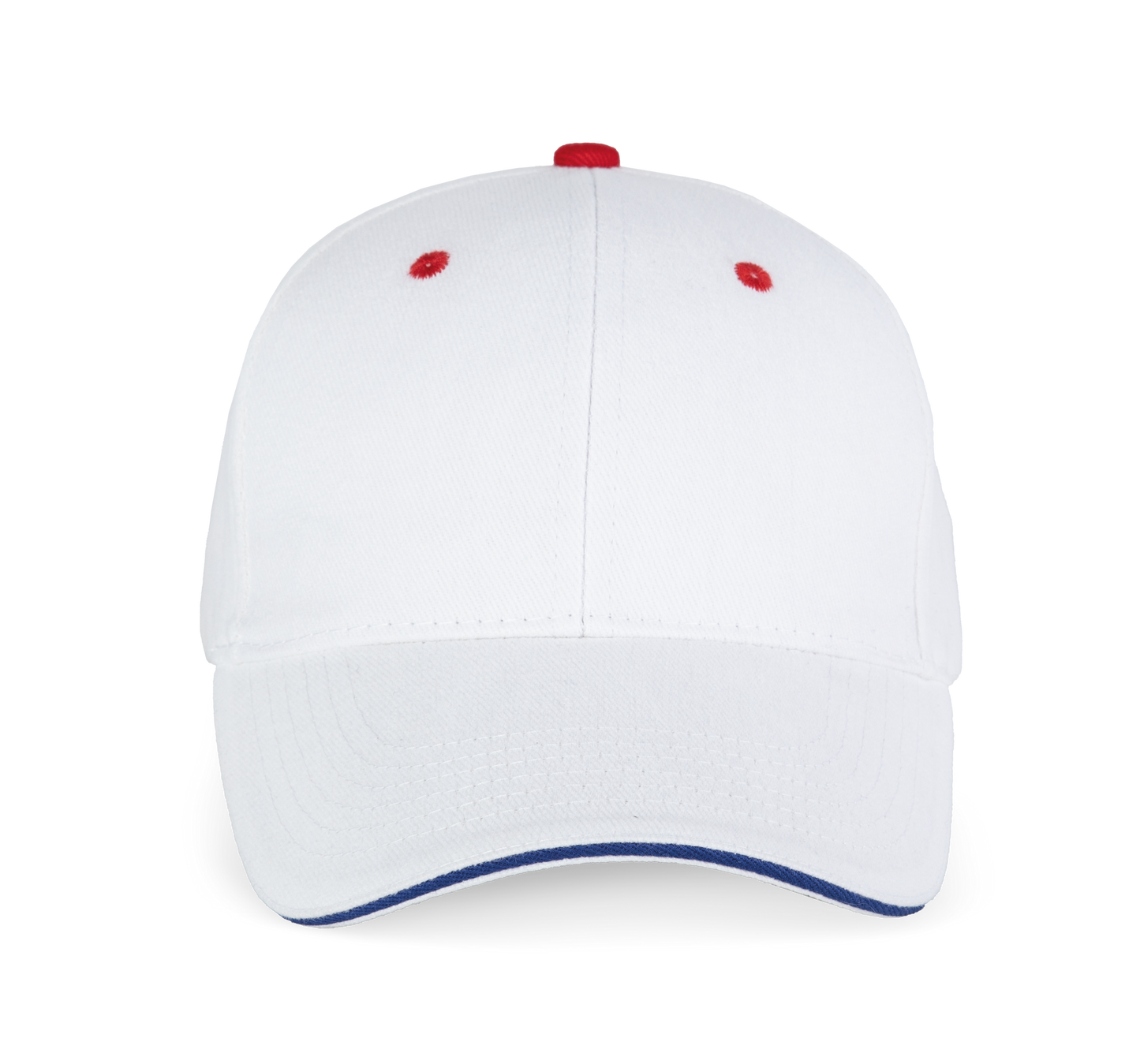 ORLANDO - Gorra 6 paneles - White / Royal Blue / Red