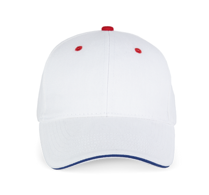 ORLANDO - Gorra 6 paneles - White / Royal Blue / Red