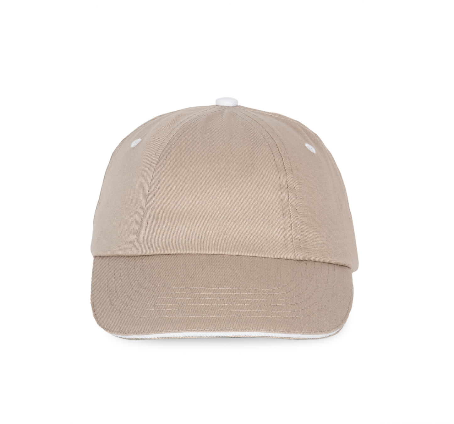 Top - Gorra 6 paneles - Beige / White