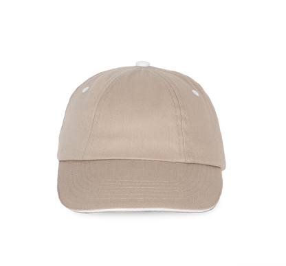 Top - Gorra 6 paneles - Beige / White