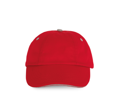Top - Gorra 6 paneles - Red / Grey