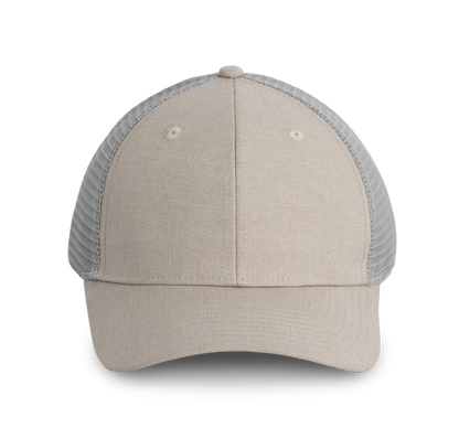 Gorra Urban Trucker - 6 paneles - Sand Heather / Light Grey