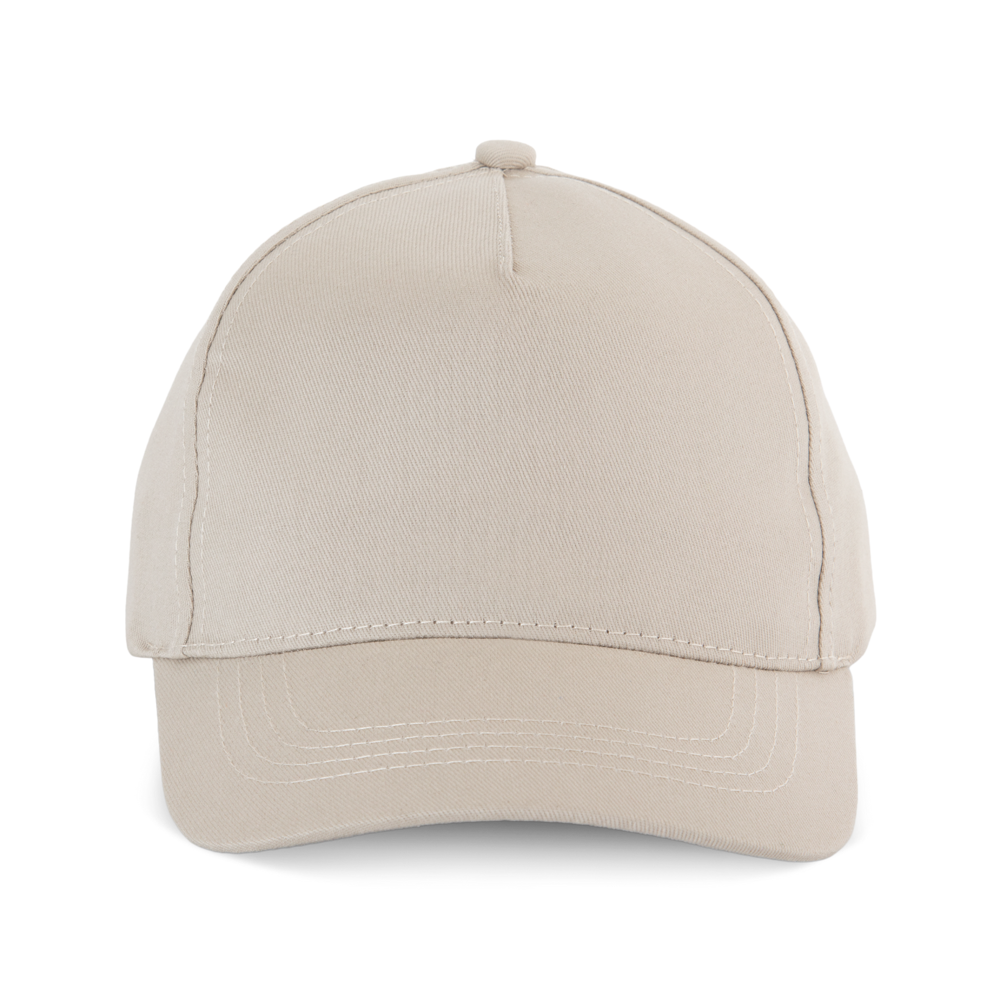 Gorra algodón - 5 paneles - Beige