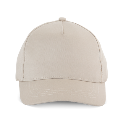 Gorra algodón - 5 paneles - Beige