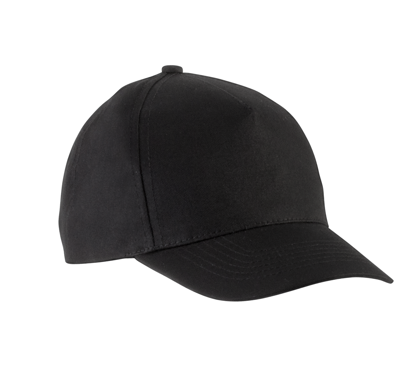 Gorra algodón - 5 paneles - Black
