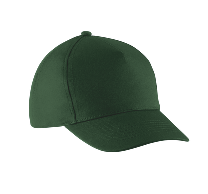 Gorra algodón - 5 paneles - Forest Green