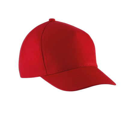 Gorra algodón - 5 paneles - Red