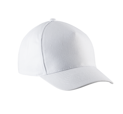 Gorra algodón - 5 paneles - White