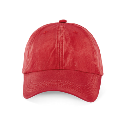 Gorra vintage - 6 paneles - Washed Red
