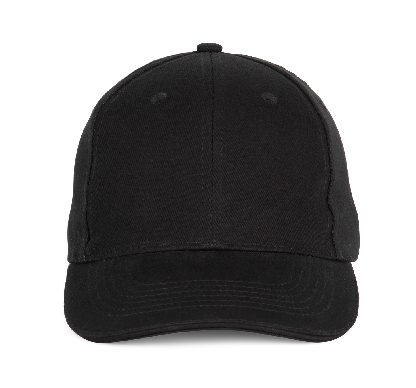 Gorra béisbol con sándwich - 6 paneles - Black