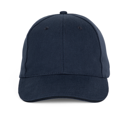 Gorra béisbol con sándwich - 6 paneles - Navy