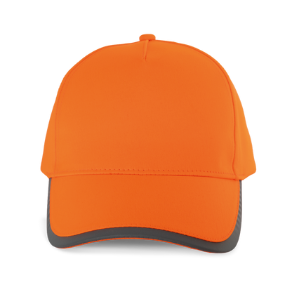 Gorra de 5 paneles de poliéster - Fluorescent Orange