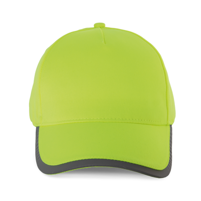 Gorra de 5 paneles de poliéster - Fluorescent Yellow