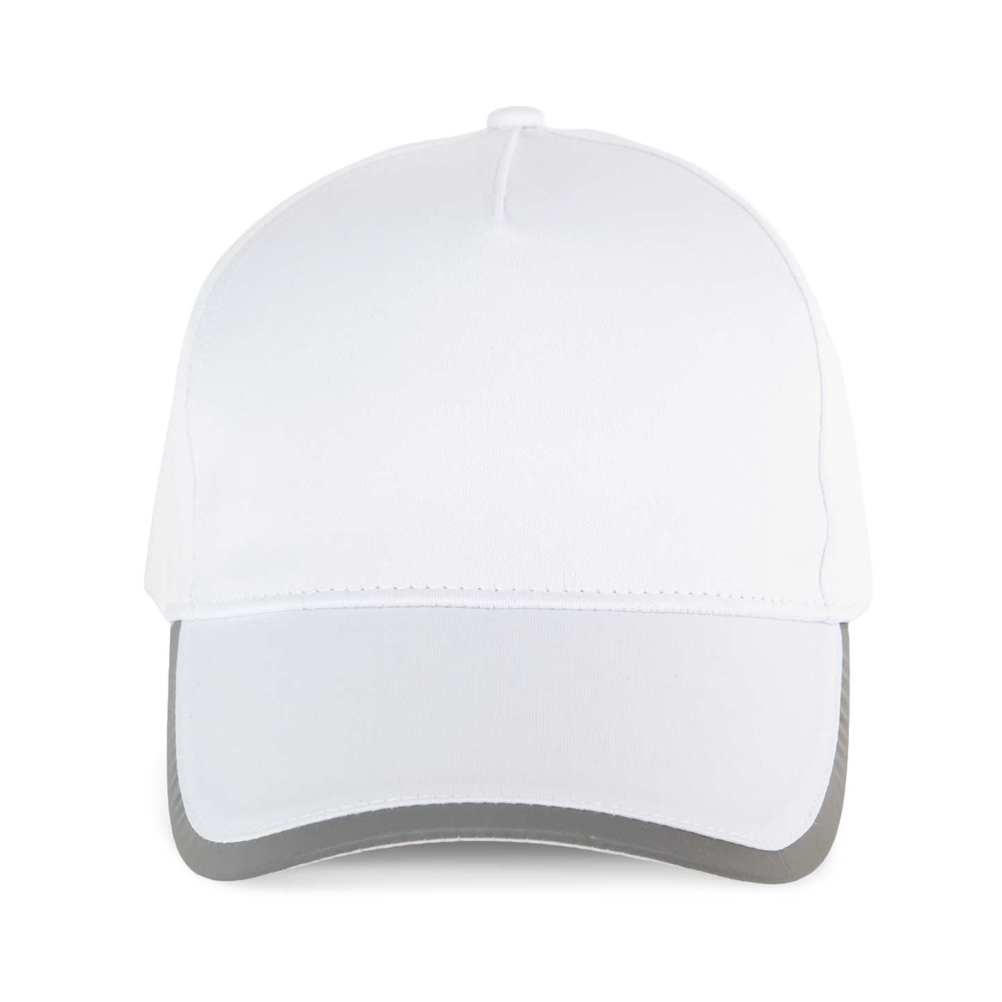 Gorra de 5 paneles de poliéster - White