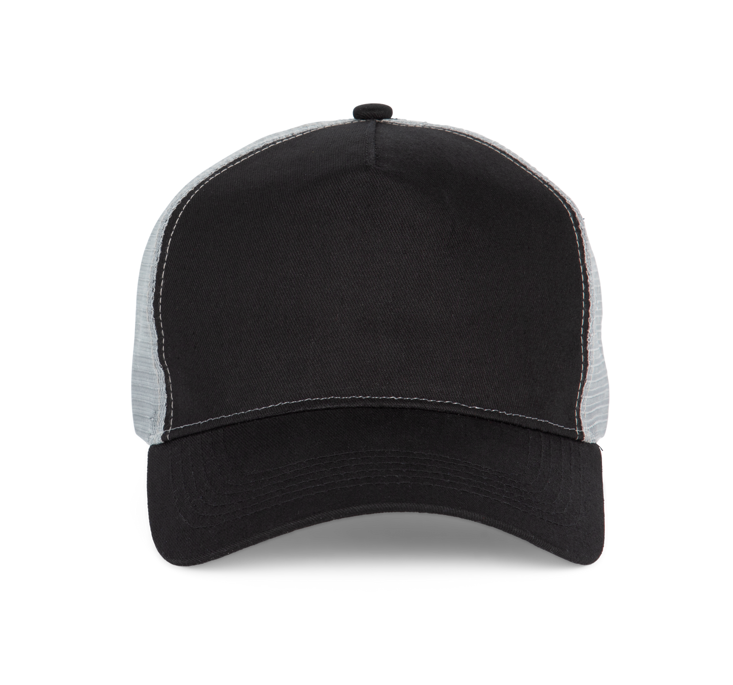 Gorra trucker - 5 paneles - Black / Light Grey