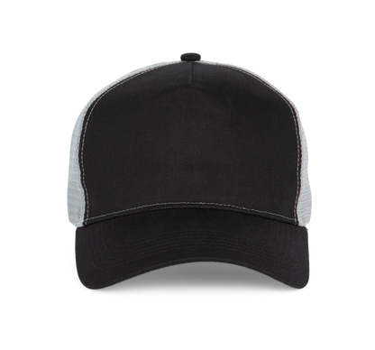 Gorra trucker - 5 paneles - Black / Light Grey