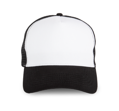 Gorra trucker - 5 paneles - Black / White