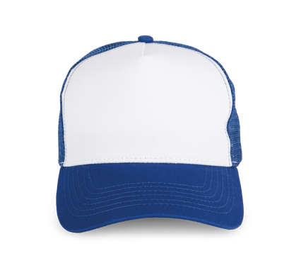 Gorra trucker - 5 paneles - Royal Blue / White