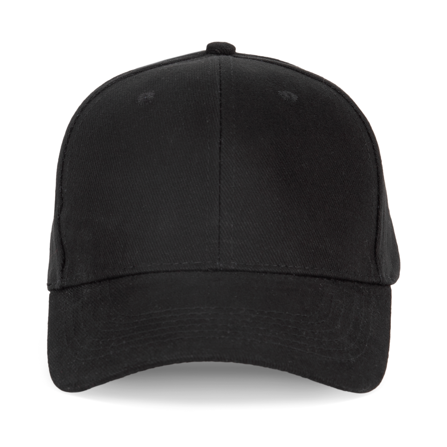 Gorra de algodón bio - 6 paneles - Black