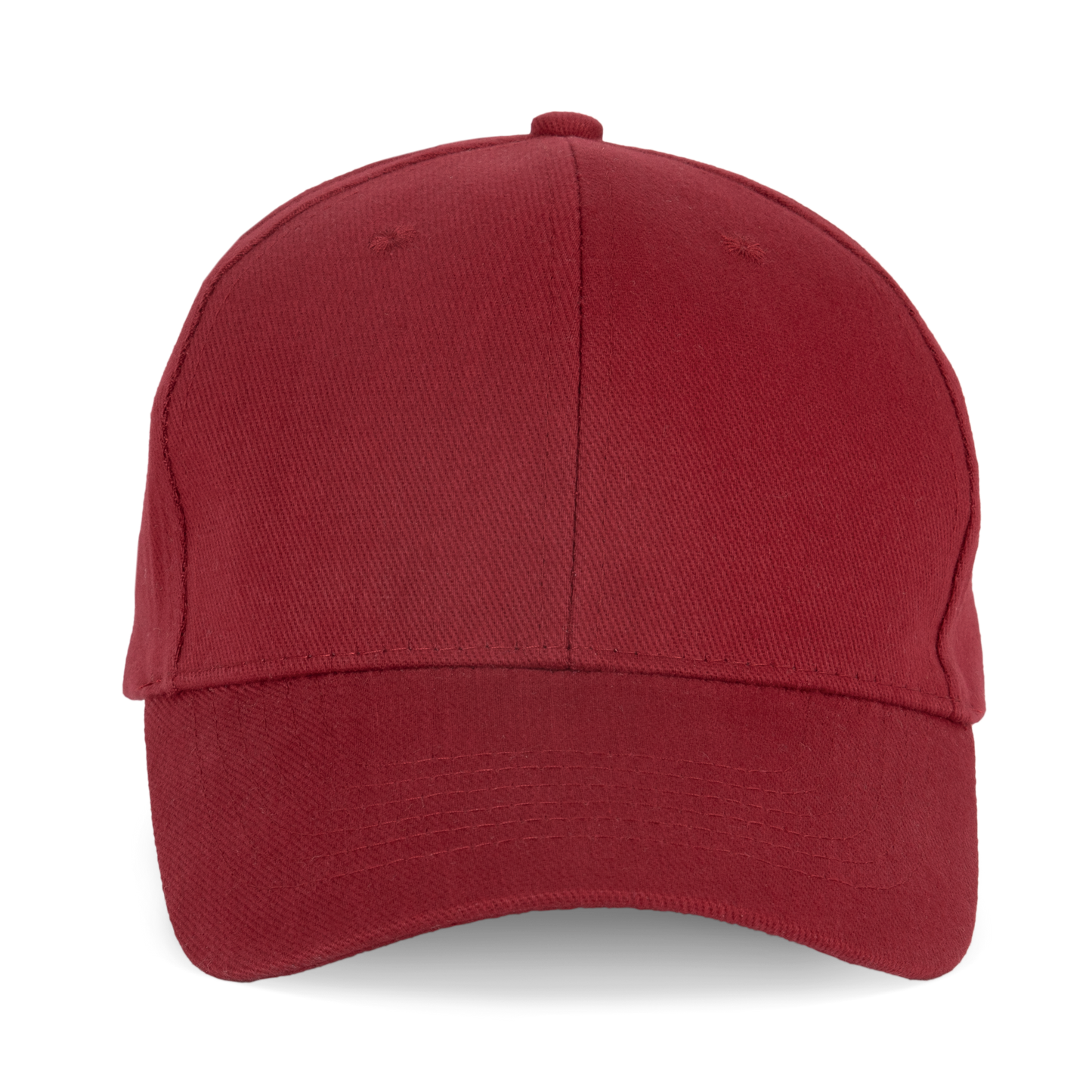 Gorra de algodón bio - 6 paneles - Hibiscus Red