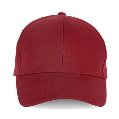 Gorra de algodón bio - 6 paneles - Hibiscus Red