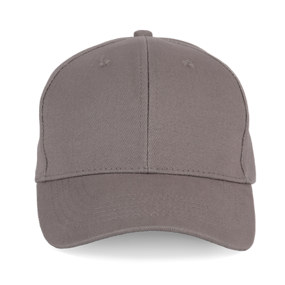 Gorra de algodón bio - 6 paneles - Metal Grey