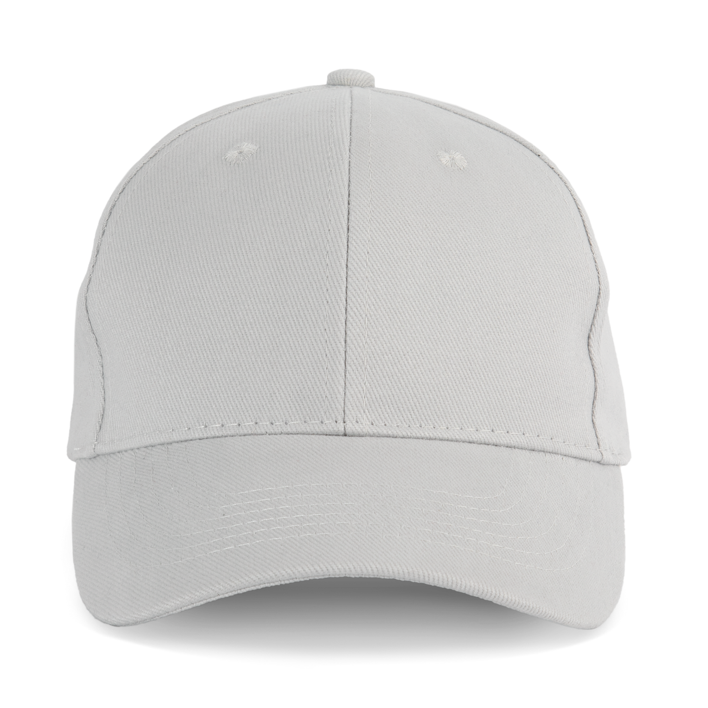 Gorra de algodón bio - 6 paneles - Snow Grey
