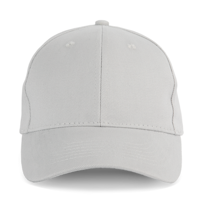 Gorra de algodón bio - 6 paneles - Snow Grey