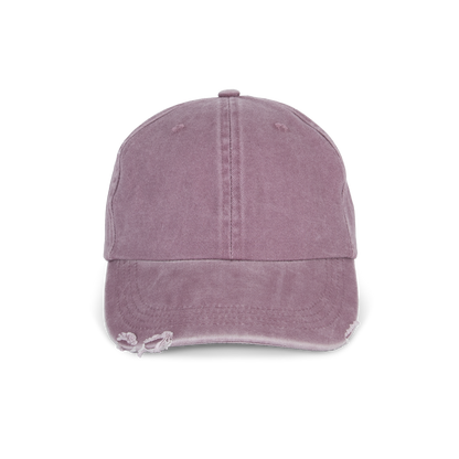 Gorra vintage efecto desgastado - 6 paneles - Washed Dusky Orchid