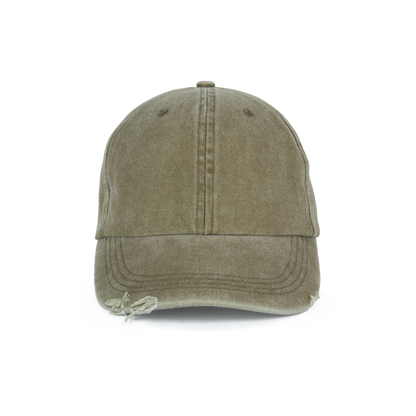Gorra vintage efecto desgastado - 6 paneles - Washed Ivy Green