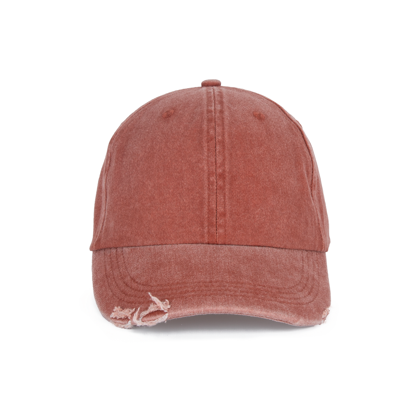 Gorra vintage efecto desgastado - 6 paneles - Washed Orange Brick