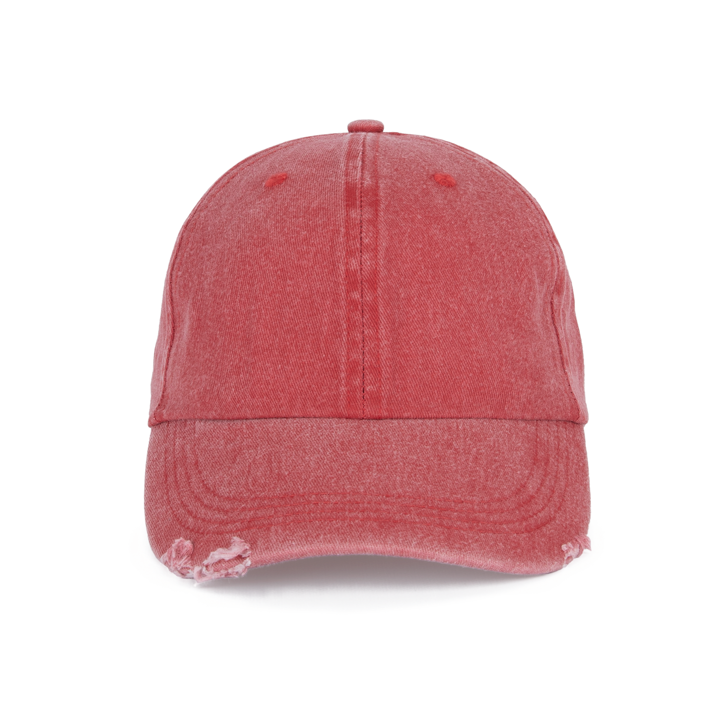 Gorra vintage efecto desgastado - 6 paneles - Washed Red