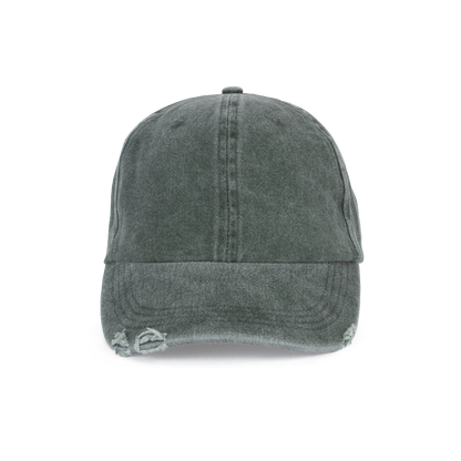 Gorra vintage efecto desgastado - 6 paneles - Washed Storm Grey